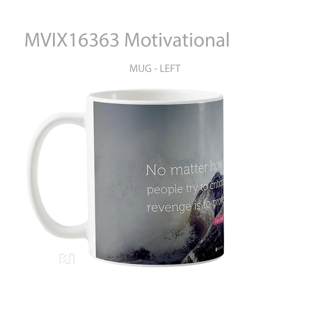 Mug Motivational Full Wrap Lanscape - All-side / Desain