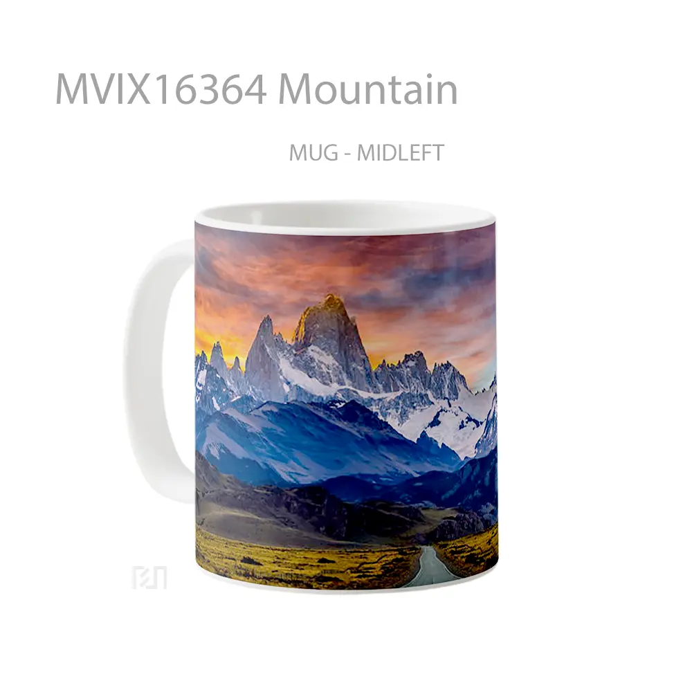 Mug Mountain Full Wrap Lanscape - All-side / Desain