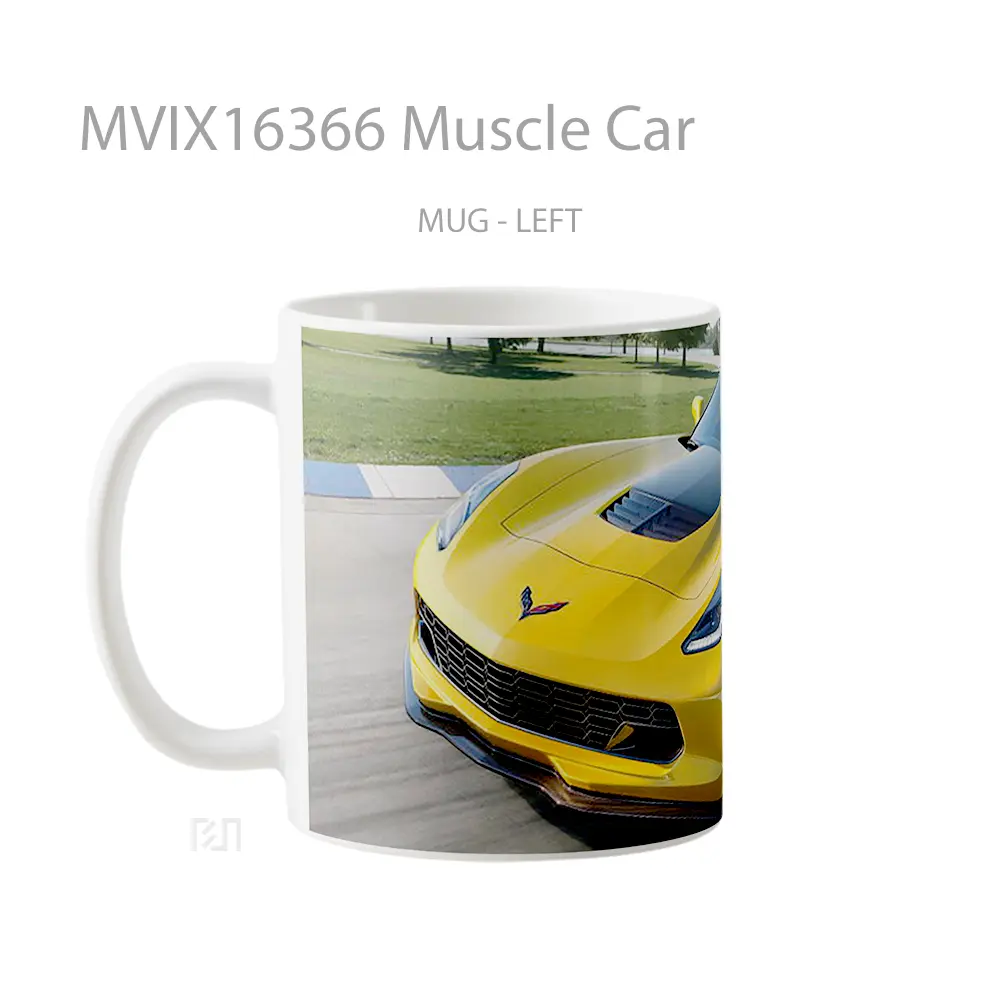 Mug Muscle Car Full Wrap Lanscape - All-side / Desain