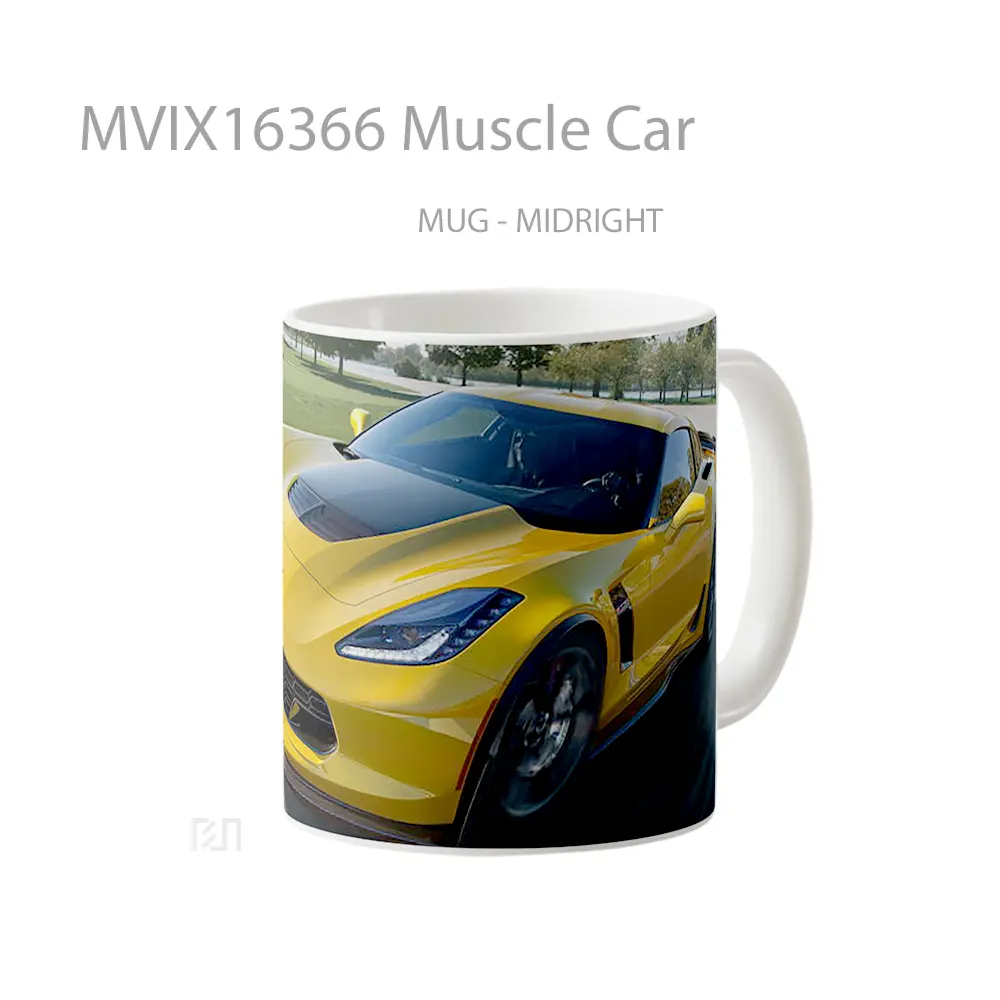 Mug Muscle Car Full Wrap Lanscape - All-side / Desain