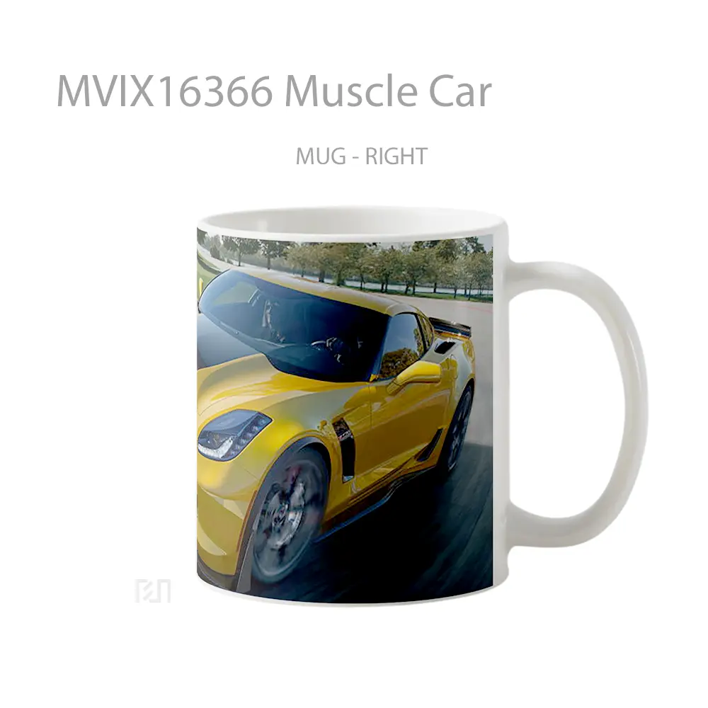 Mug Muscle Car Full Wrap Lanscape - All-side / Desain