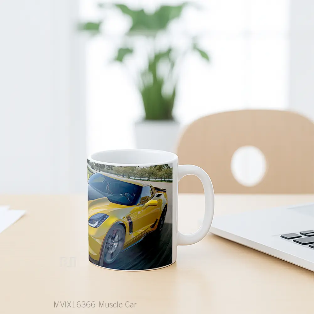 Mug Muscle Car Full Wrap Lanscape - All-side / Desain