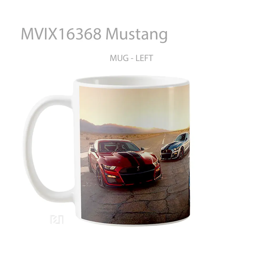 Mug Mustang Full Wrap Lanscape - All-side / Desain