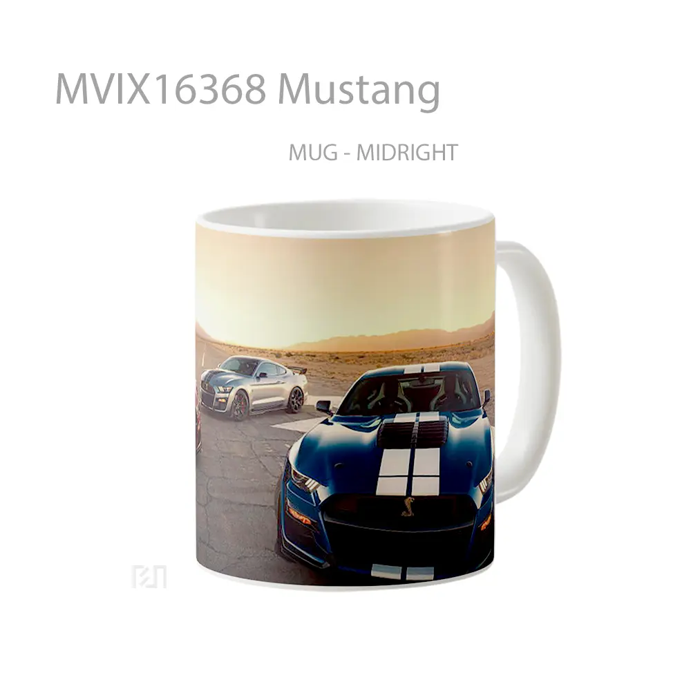 Mug Mustang Full Wrap Lanscape - All-side / Desain