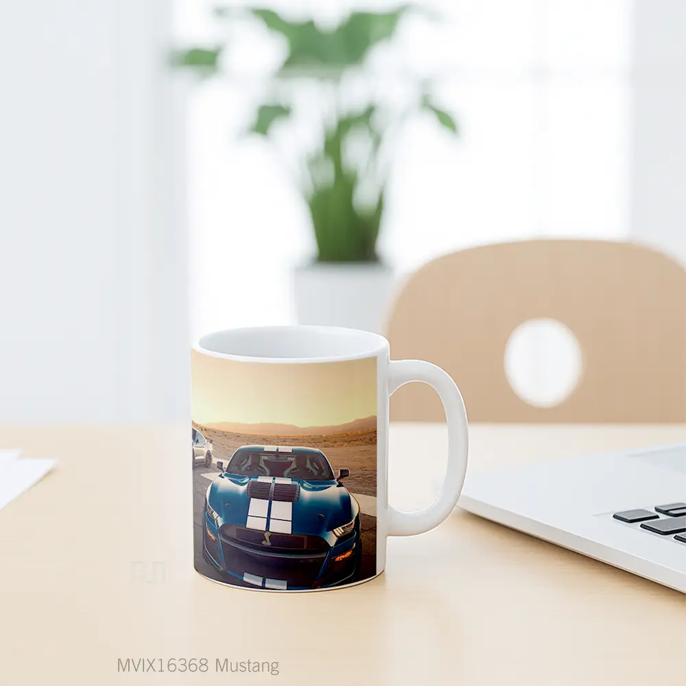 Mug Mustang Full Wrap Lanscape - All-side / Desain