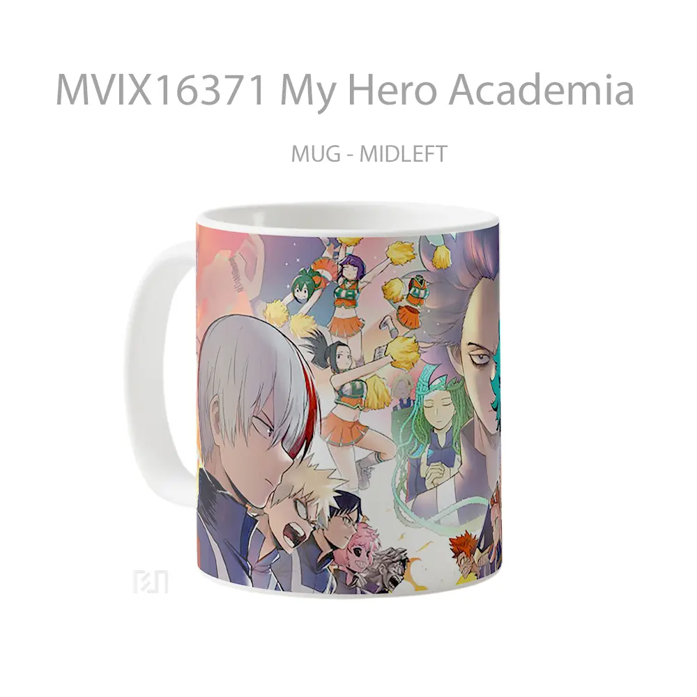 Mug My Hero Academia Full Wrap Lanscape - All-side / Desain
