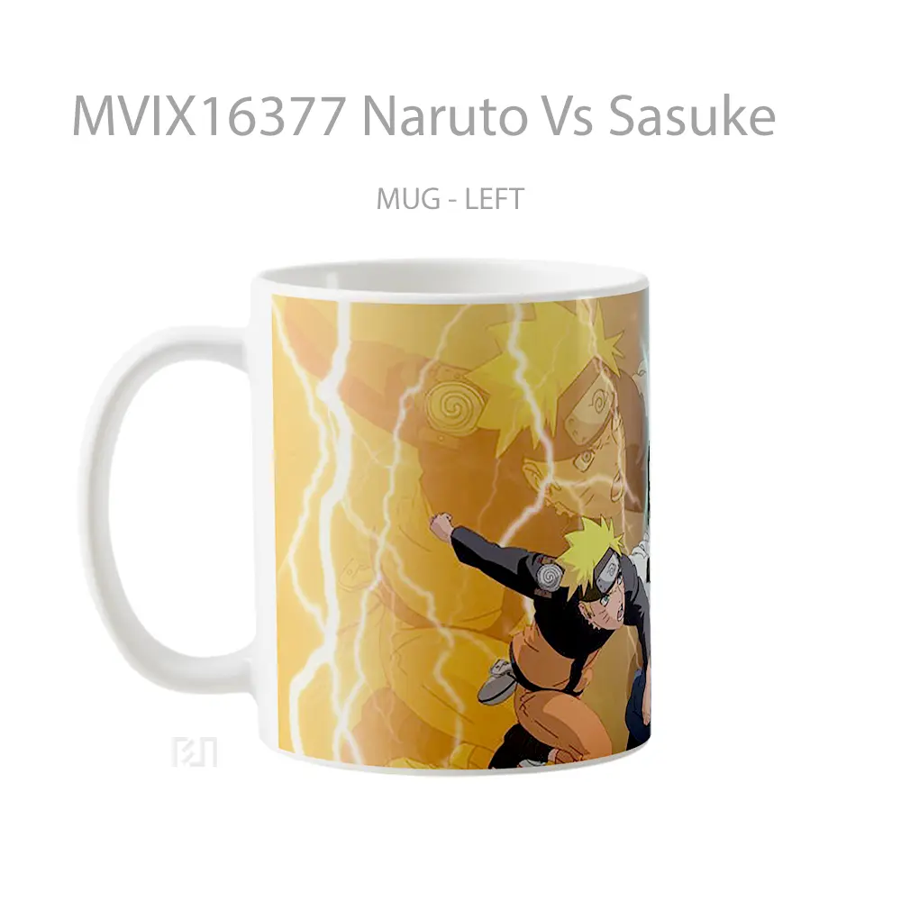 Mug Naruto Vs Sasuke Full Wrap Lanscape - All-side / Desain