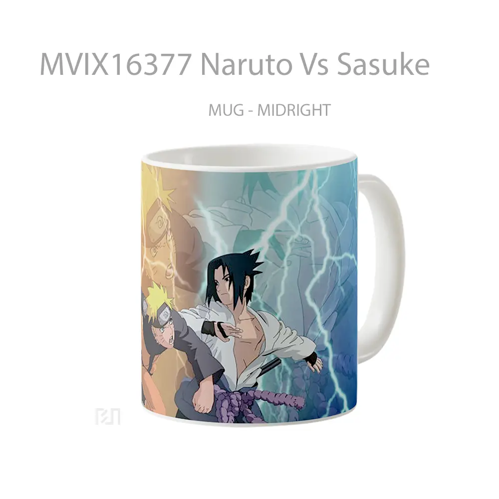 Mug Naruto Vs Sasuke Full Wrap Lanscape - All-side / Desain