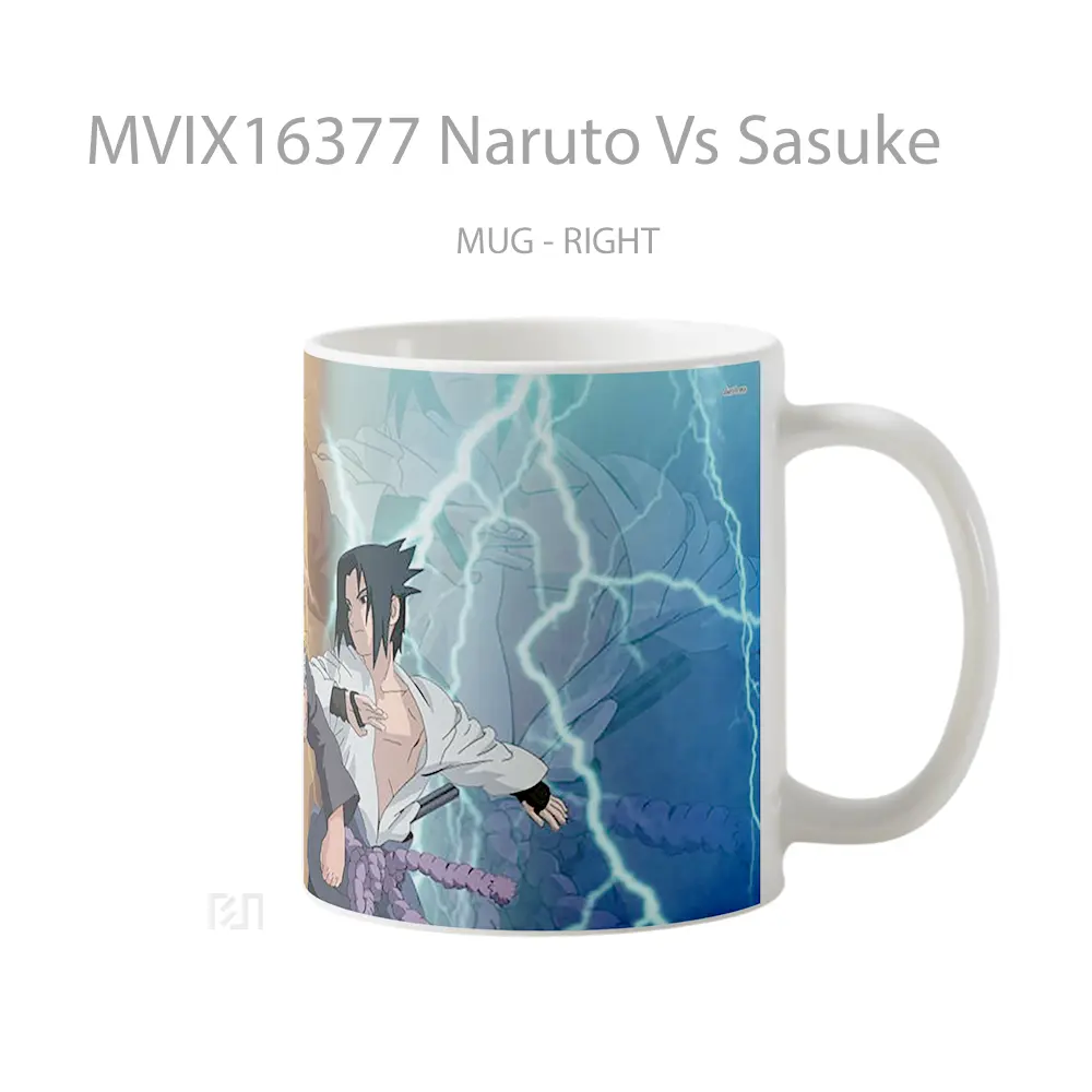 Mug Naruto Vs Sasuke Full Wrap Lanscape - All-side / Desain
