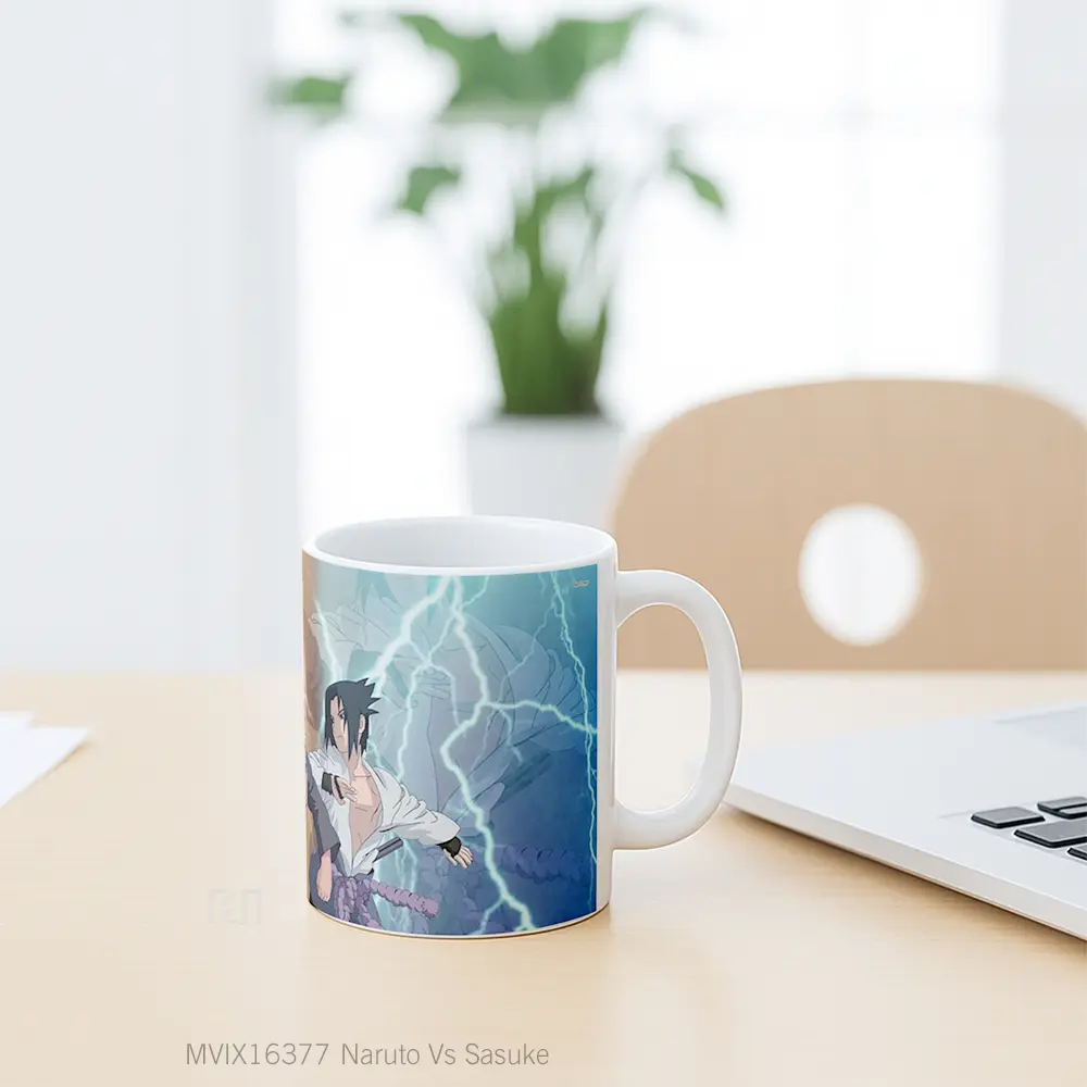 Mug Naruto Vs Sasuke Full Wrap Lanscape - All-side / Desain