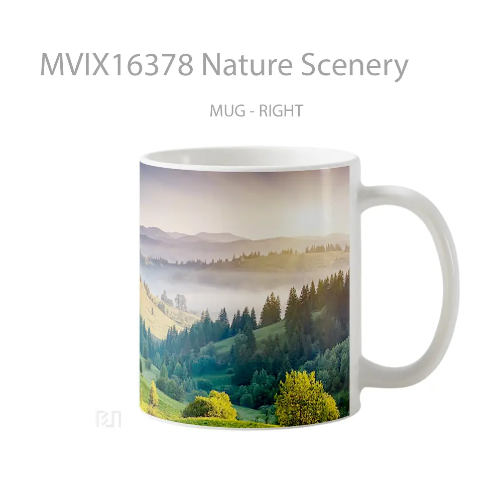Mug Nature Scenery Full Wrap Lanscape - All-side / Desain