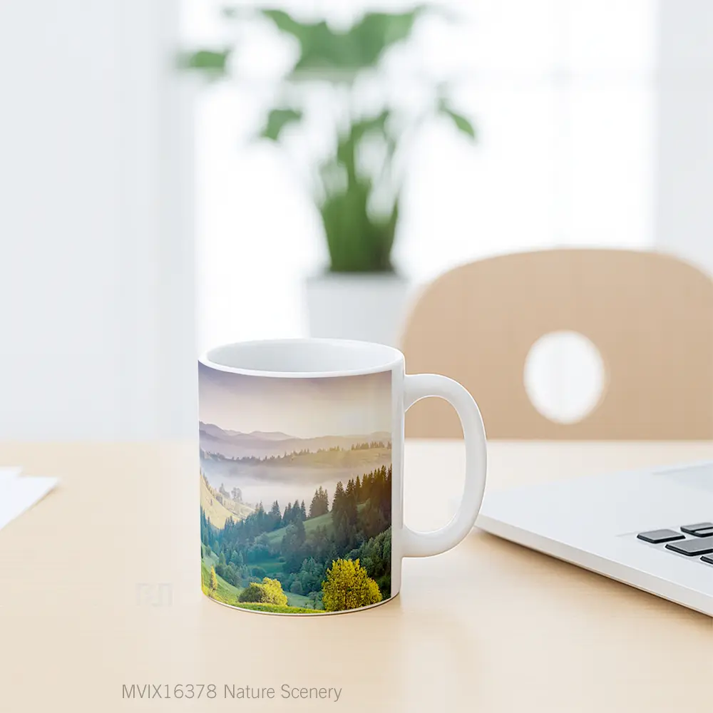 Mug Nature Scenery Full Wrap Lanscape - All-side / Desain