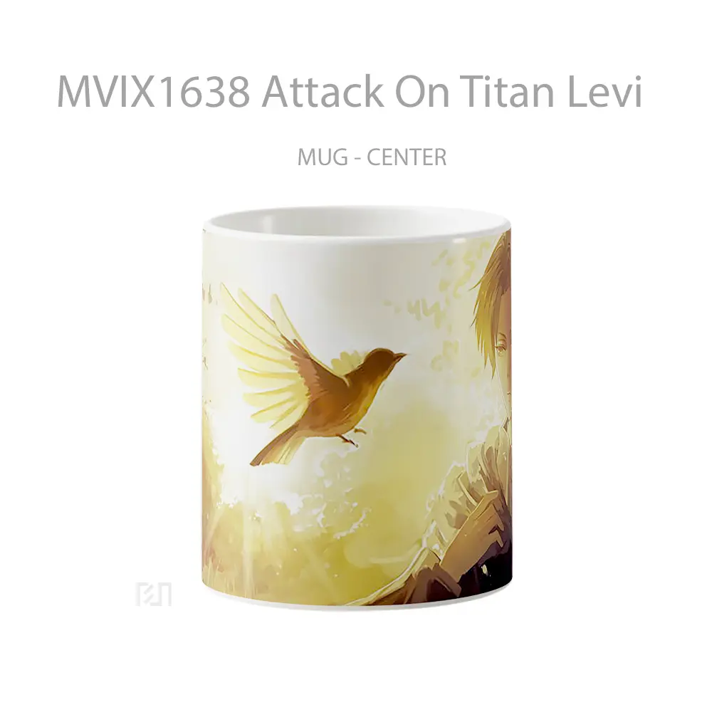 Mug Attack On Titan Levi Full Wrap Lanscape