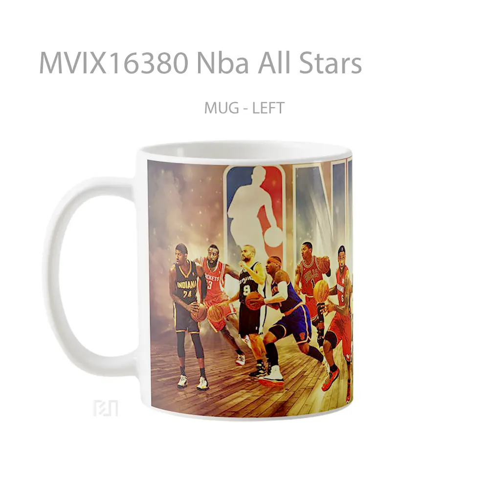 Mug Nba All Stars Full Wrap Lanscape - All-side / Desain