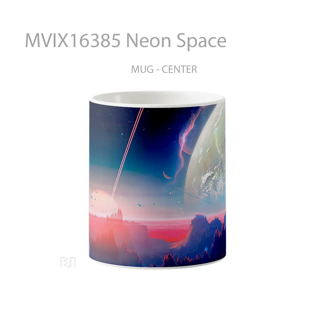 Mug Neon Space Full Wrap Lanscape
