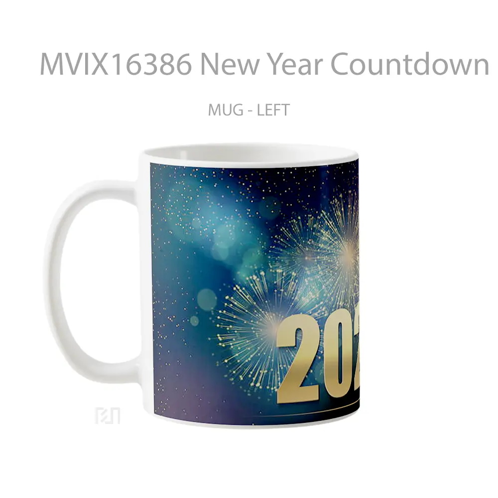 Mug New Year Countdown 2023 Full Wrap Lanscape - All-side / Desain