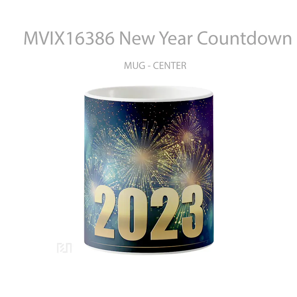 Mug New Year Countdown 2023 Full Wrap Lanscape