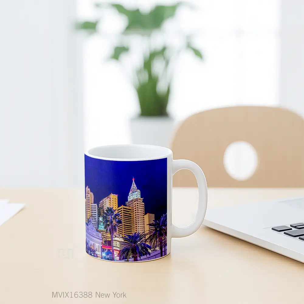 Mug New York Full Wrap Lanscape - All-side / Desain