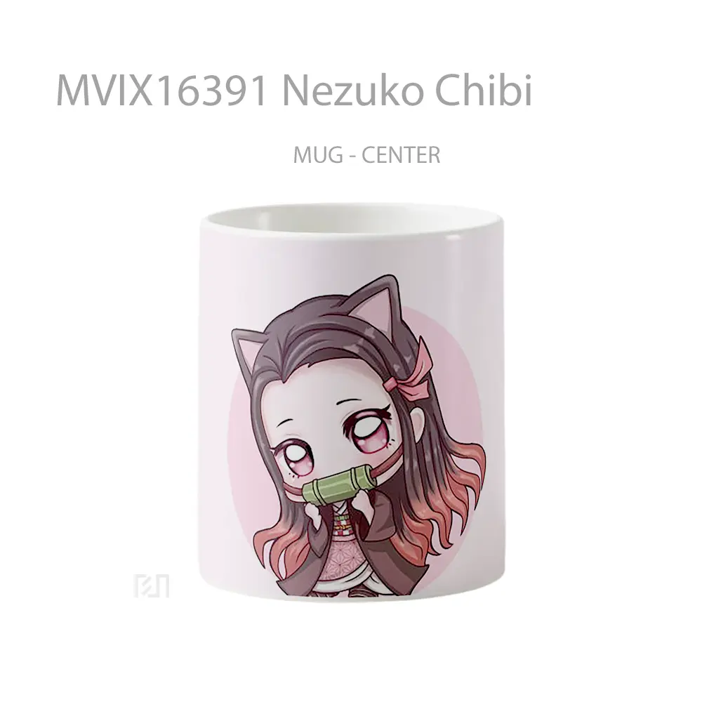 Mug Nezuko Chibi Full Wrap Lanscape