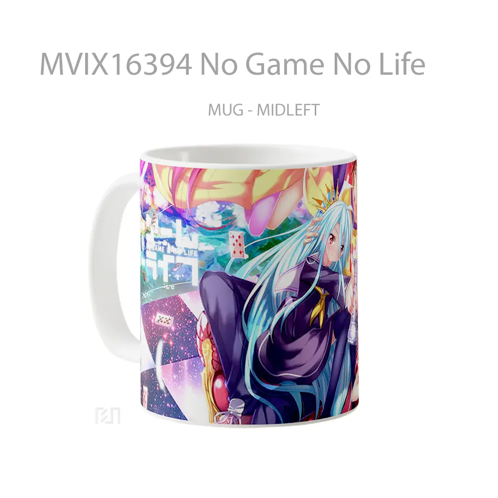 Mug No Game No Life Full Wrap Lanscape - All-side / Desain