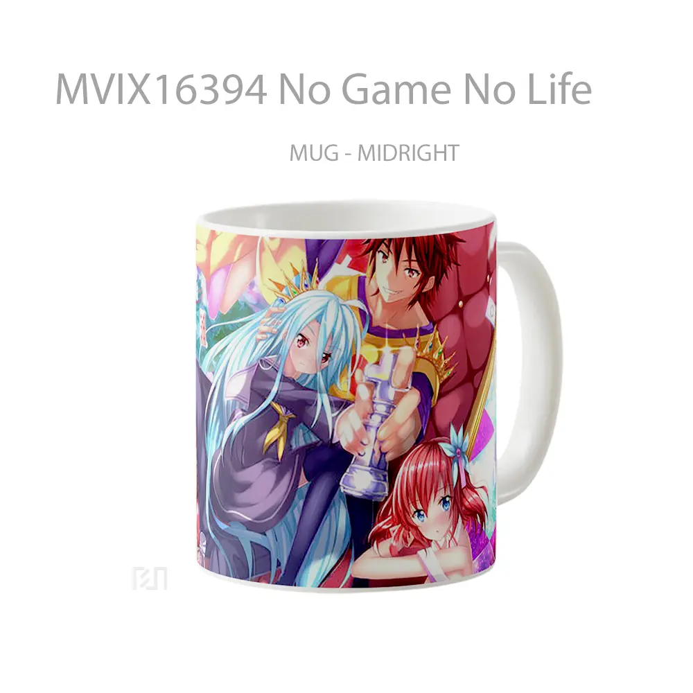 Mug No Game No Life Full Wrap Lanscape - All-side / Desain