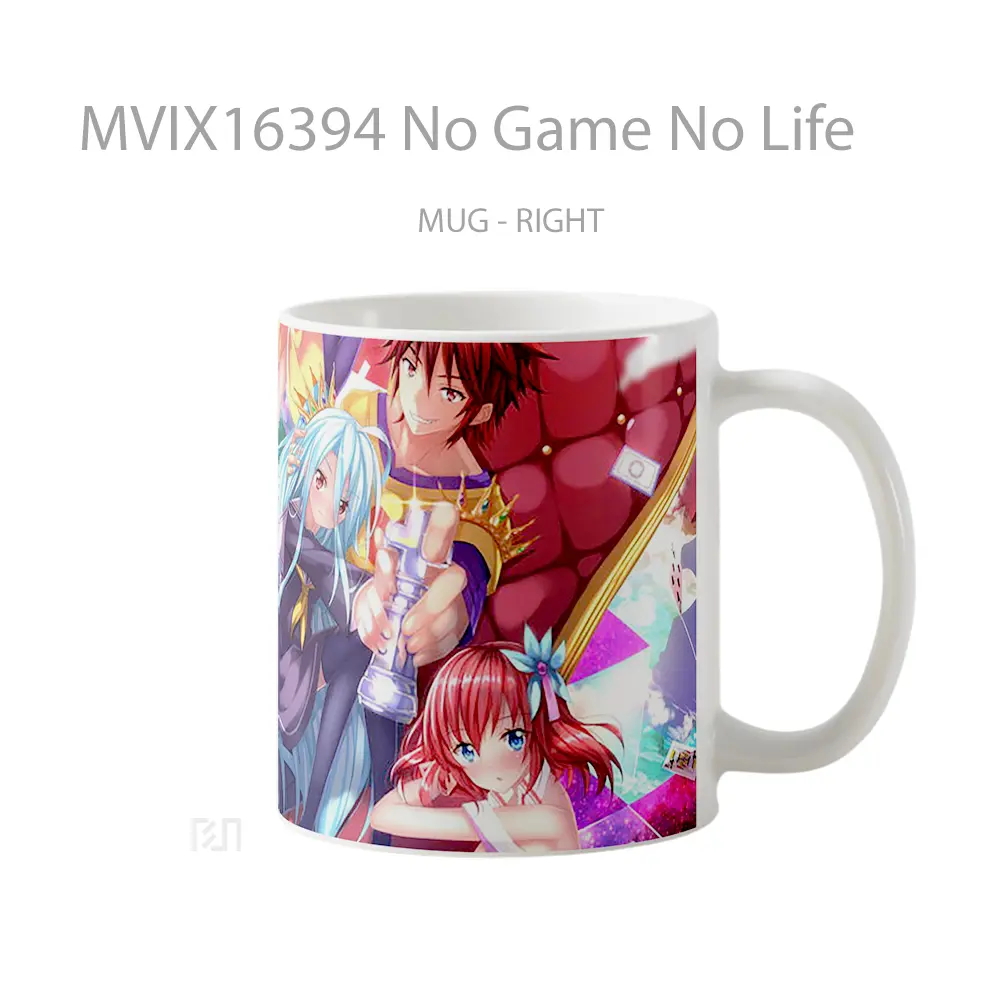 Mug No Game No Life Full Wrap Lanscape - All-side / Desain