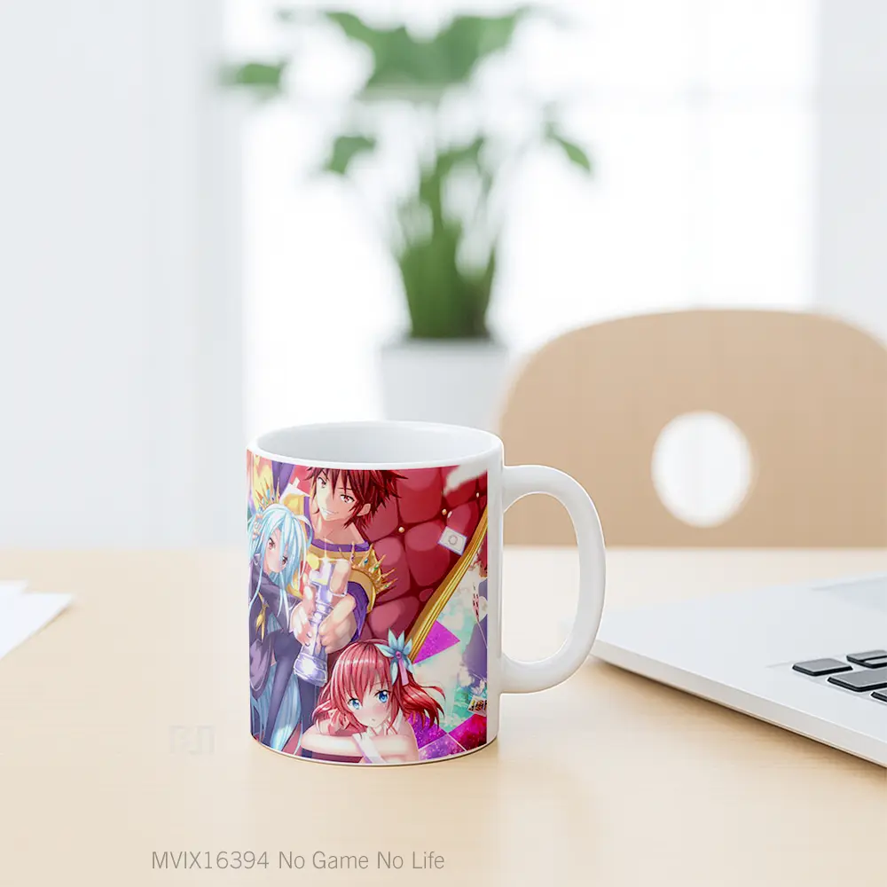 Mug No Game No Life Full Wrap Lanscape - All-side / Desain