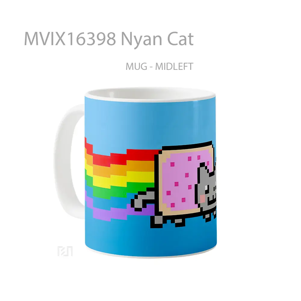 Mug Nyan Cat Full Wrap Lanscape - All-side / Desain