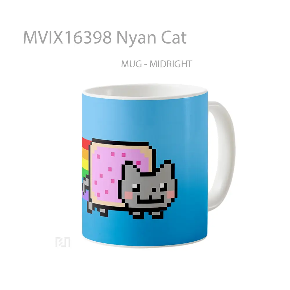 Mug Nyan Cat Full Wrap Lanscape - All-side / Desain