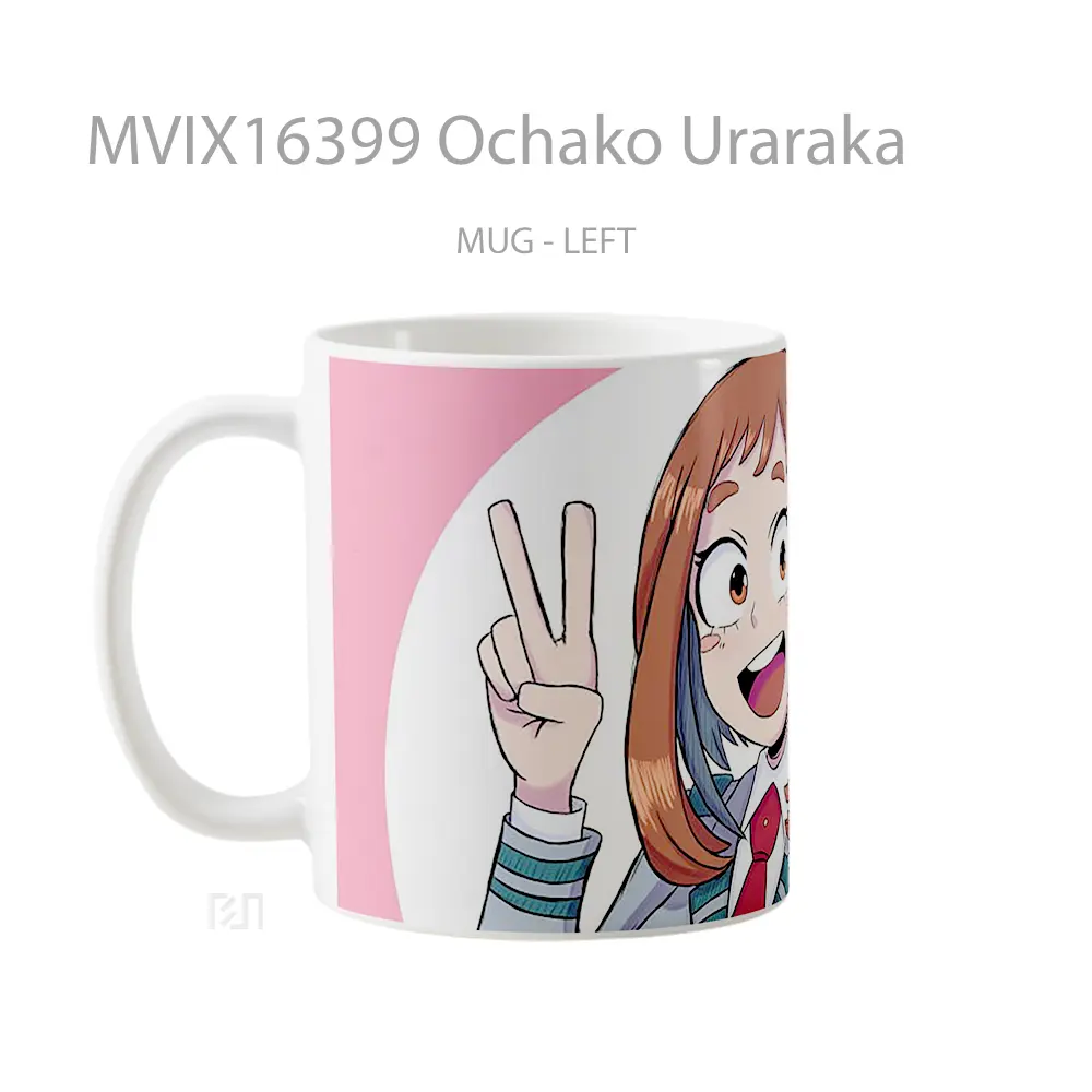 Mug Ochako Uraraka Full Wrap Lanscape - All-side / Desain