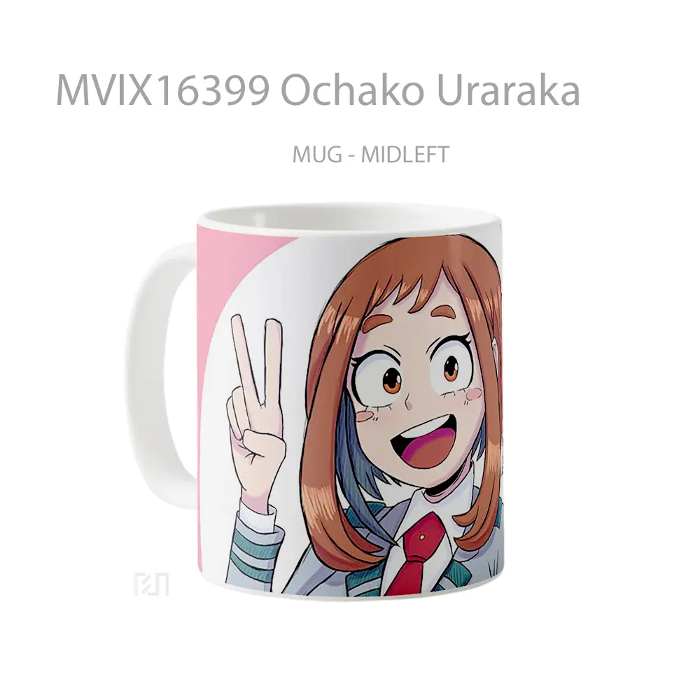 Mug Ochako Uraraka Full Wrap Lanscape - All-side / Desain