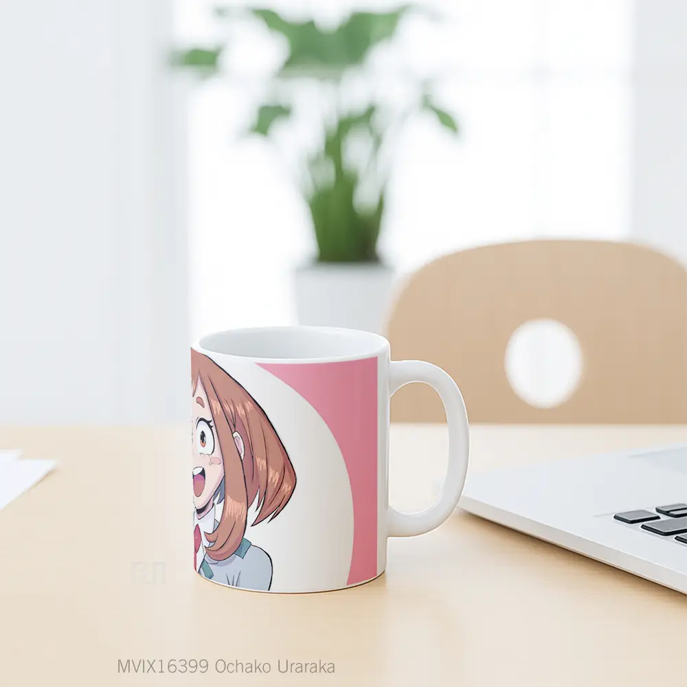 Mug Ochako Uraraka Full Wrap Lanscape - All-side / Desain