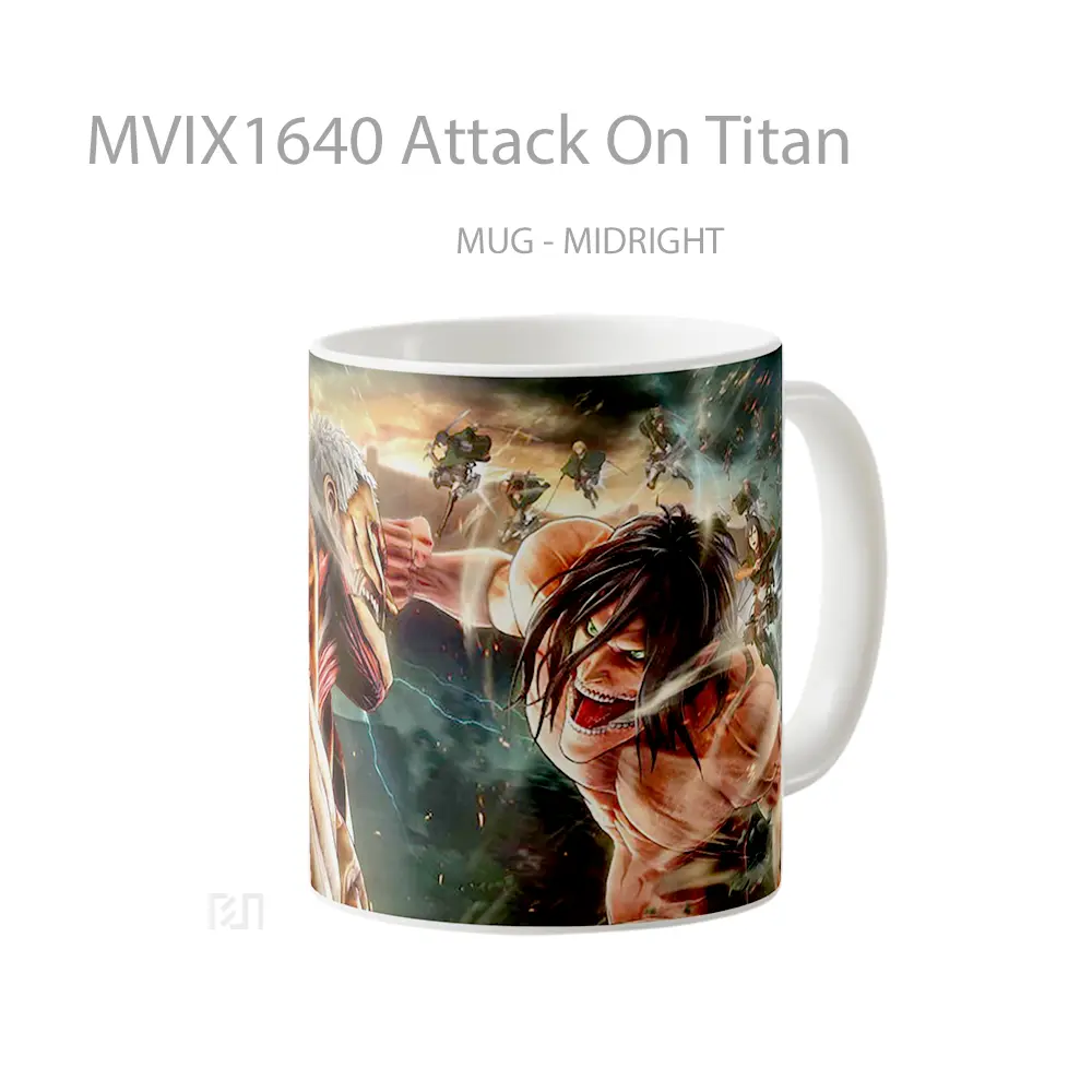 Mug Attack On Titan Full Wrap Lanscape - All-side / Desain