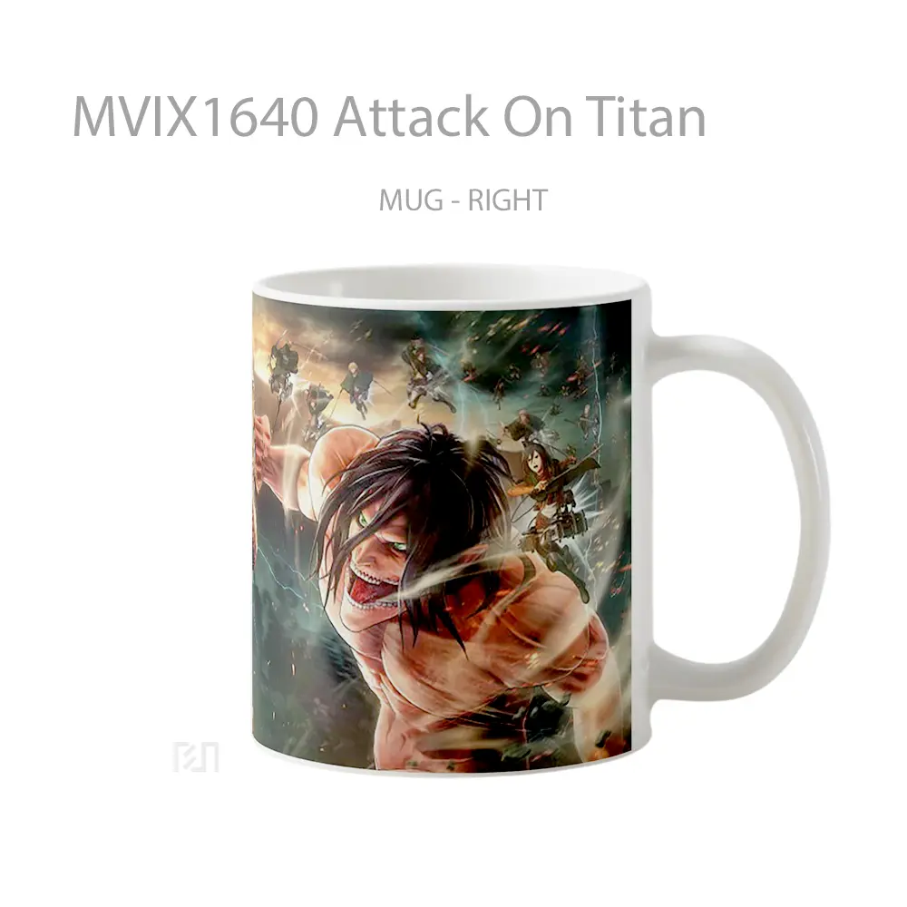 Mug Attack On Titan Full Wrap Lanscape - All-side / Desain