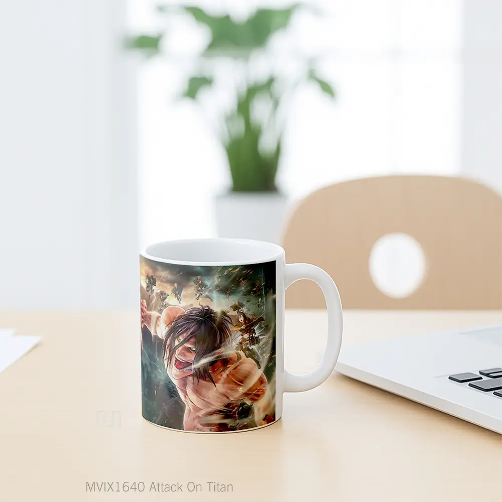 Mug Attack On Titan Full Wrap Lanscape - All-side / Desain