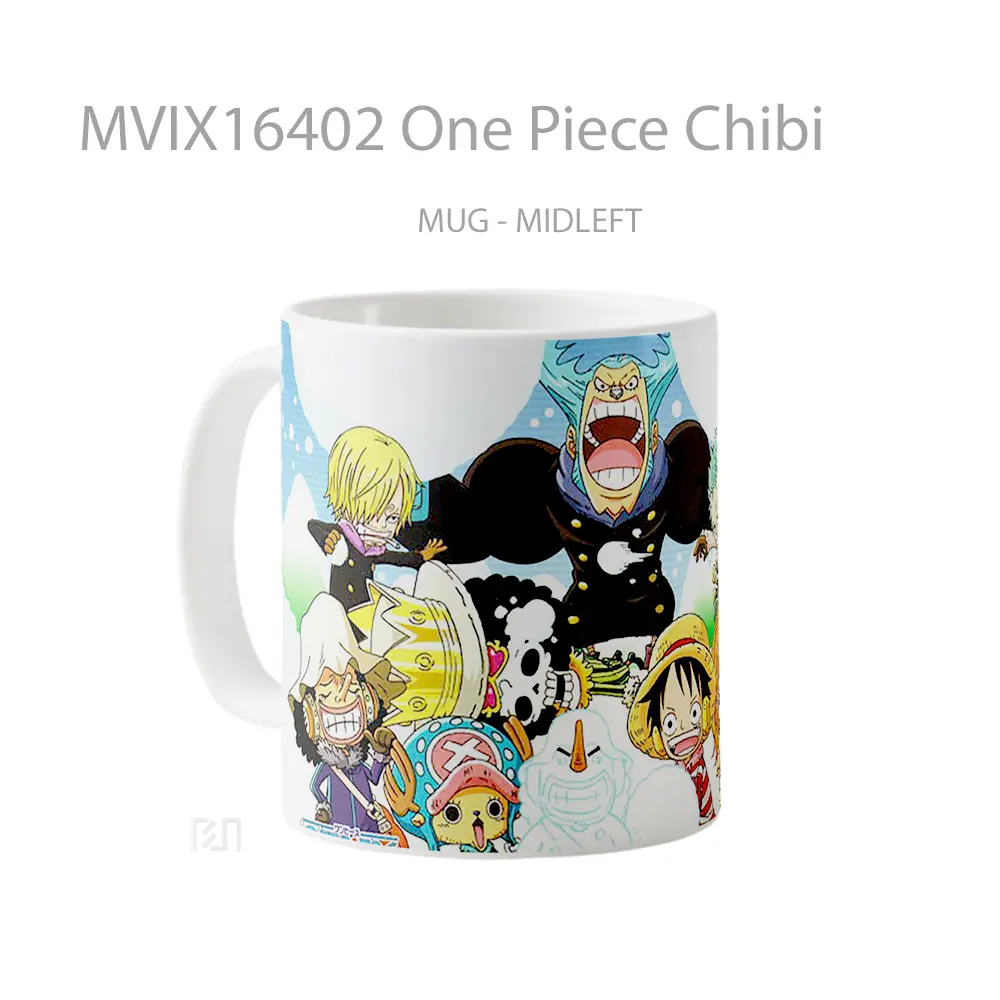 Mug One Piece Chibi Full Wrap Lanscape - All-side / Desain