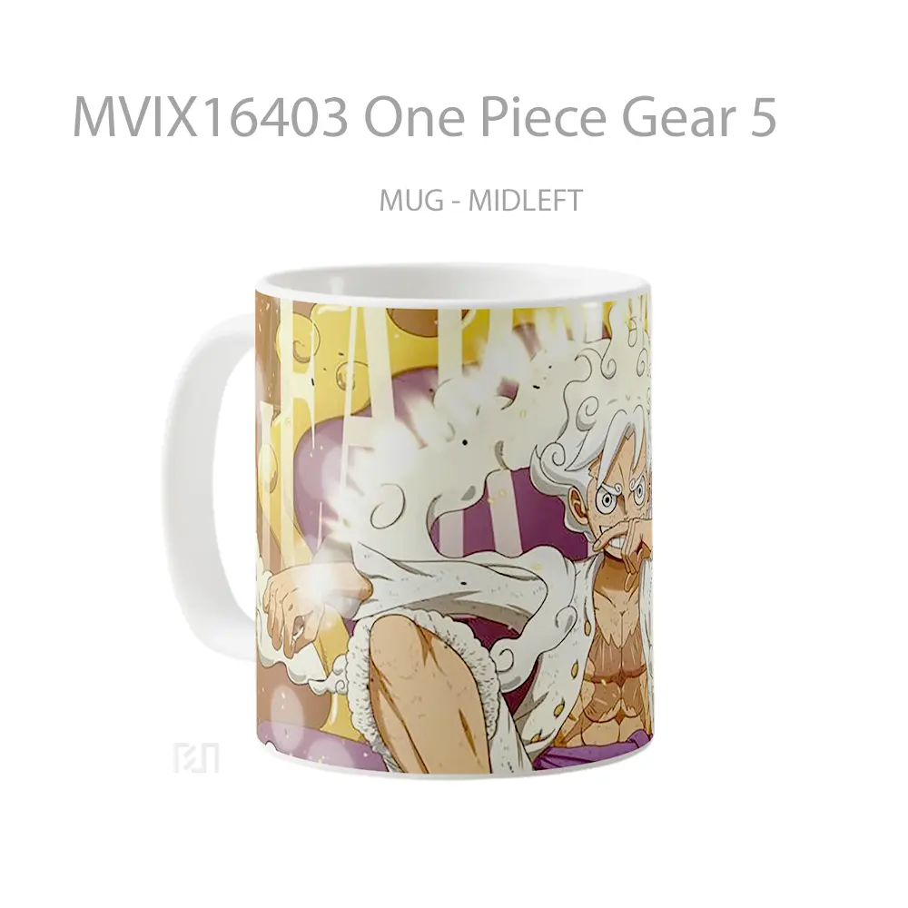 Mug One Piece Gear 5 Full Wrap Lanscape - All-side / Desain