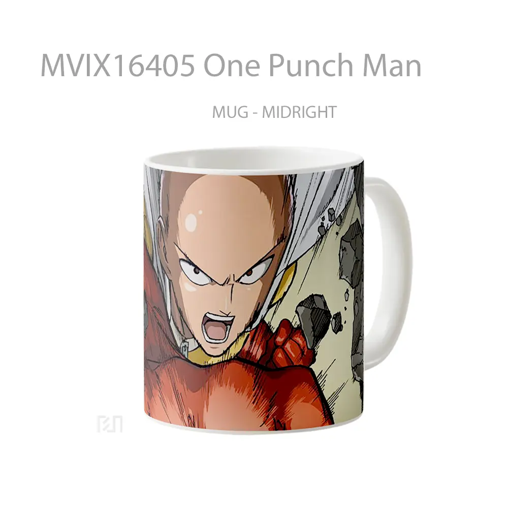 Mug One Punch Man Full Wrap Lanscape - All-side / Desain