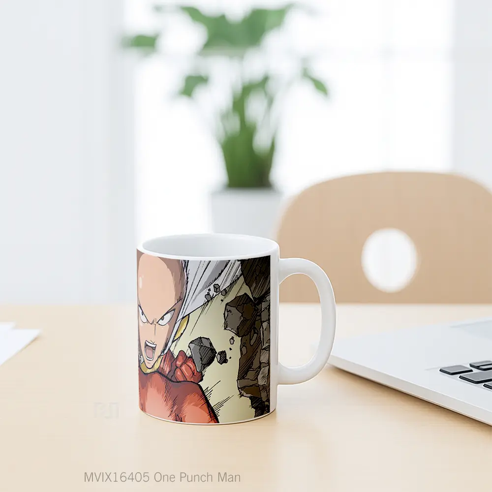 Mug One Punch Man Full Wrap Lanscape - All-side / Desain