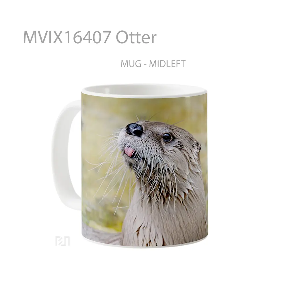 Mug Otter Full Wrap Lanscape - All-side / Desain