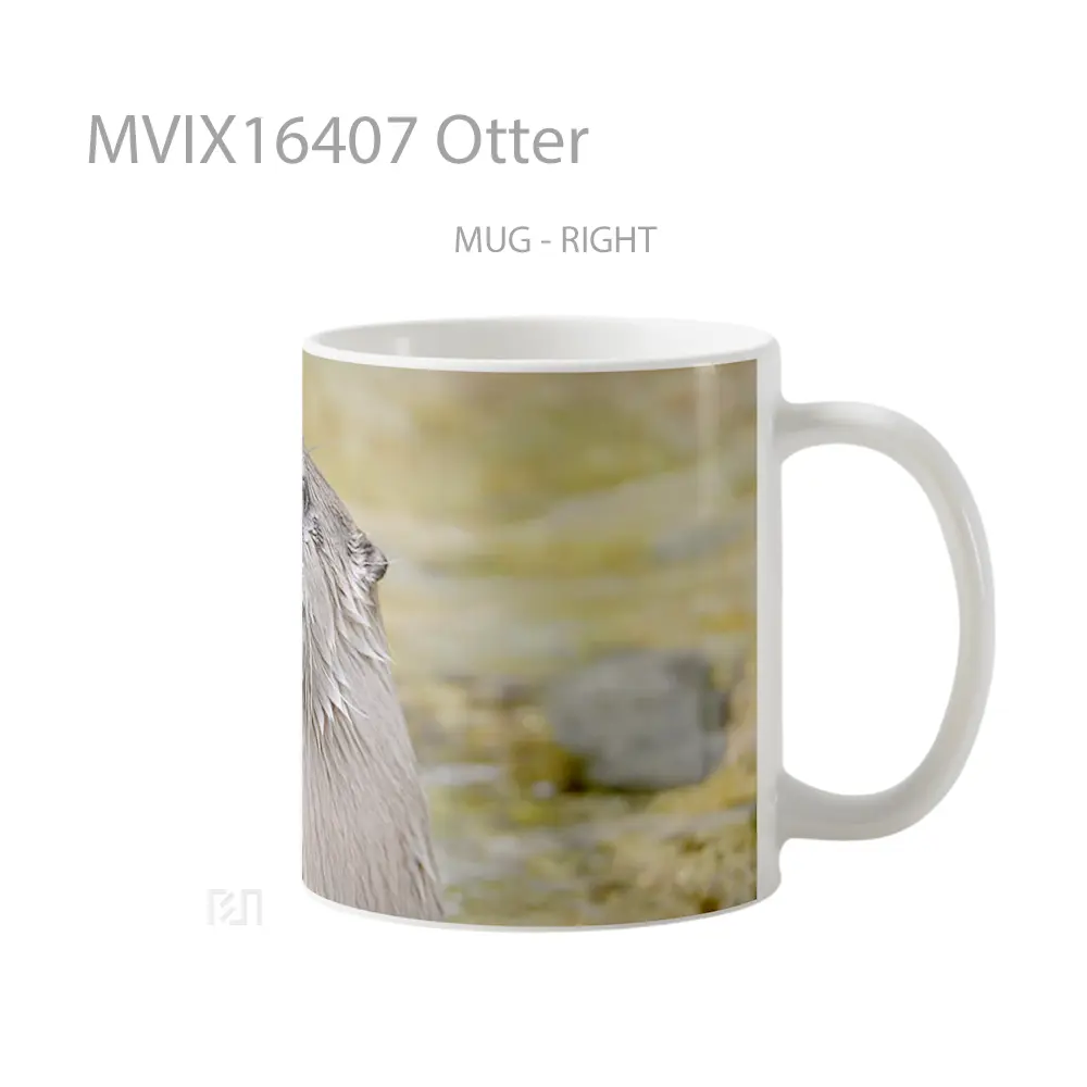 Mug Otter Full Wrap Lanscape - All-side / Desain