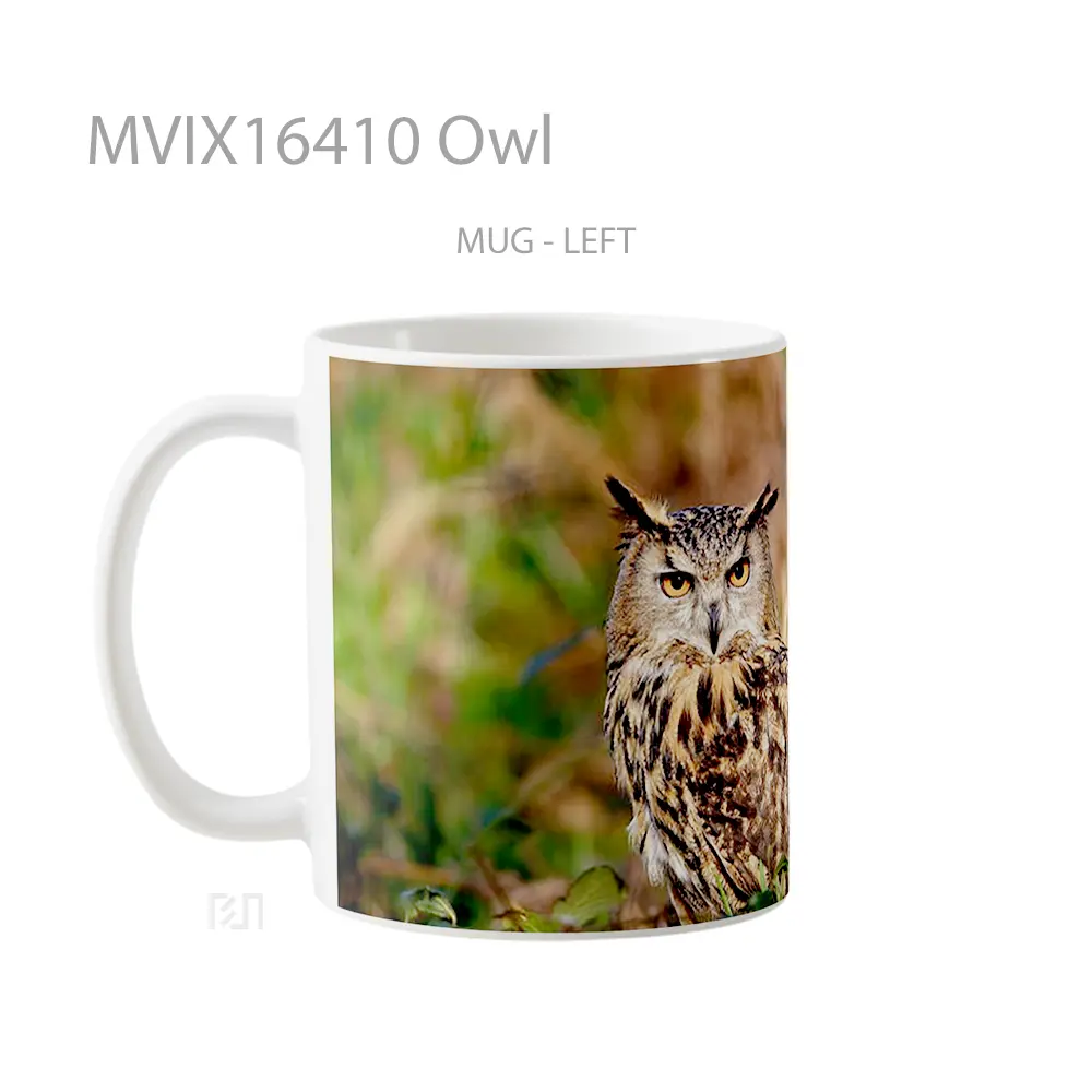 Mug Owl Full Wrap Lanscape - All-side / Desain