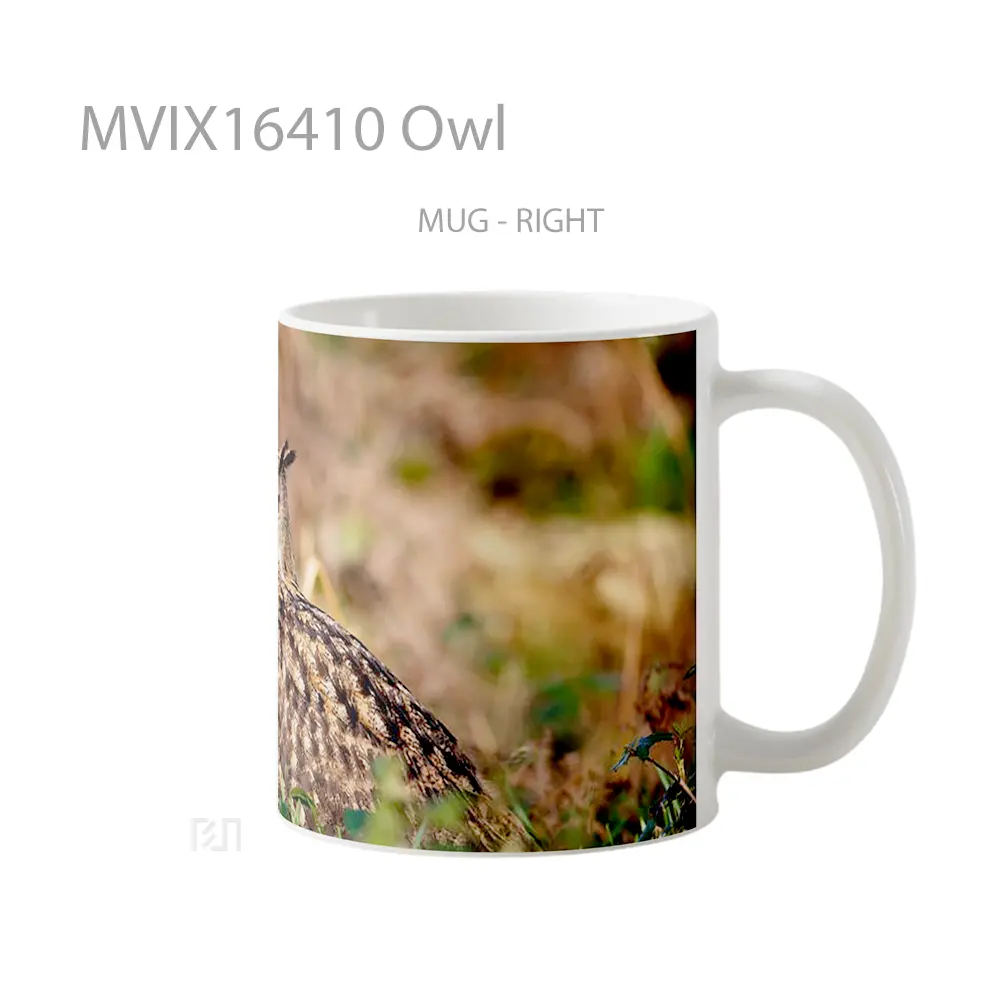 Mug Owl Full Wrap Lanscape - All-side / Desain