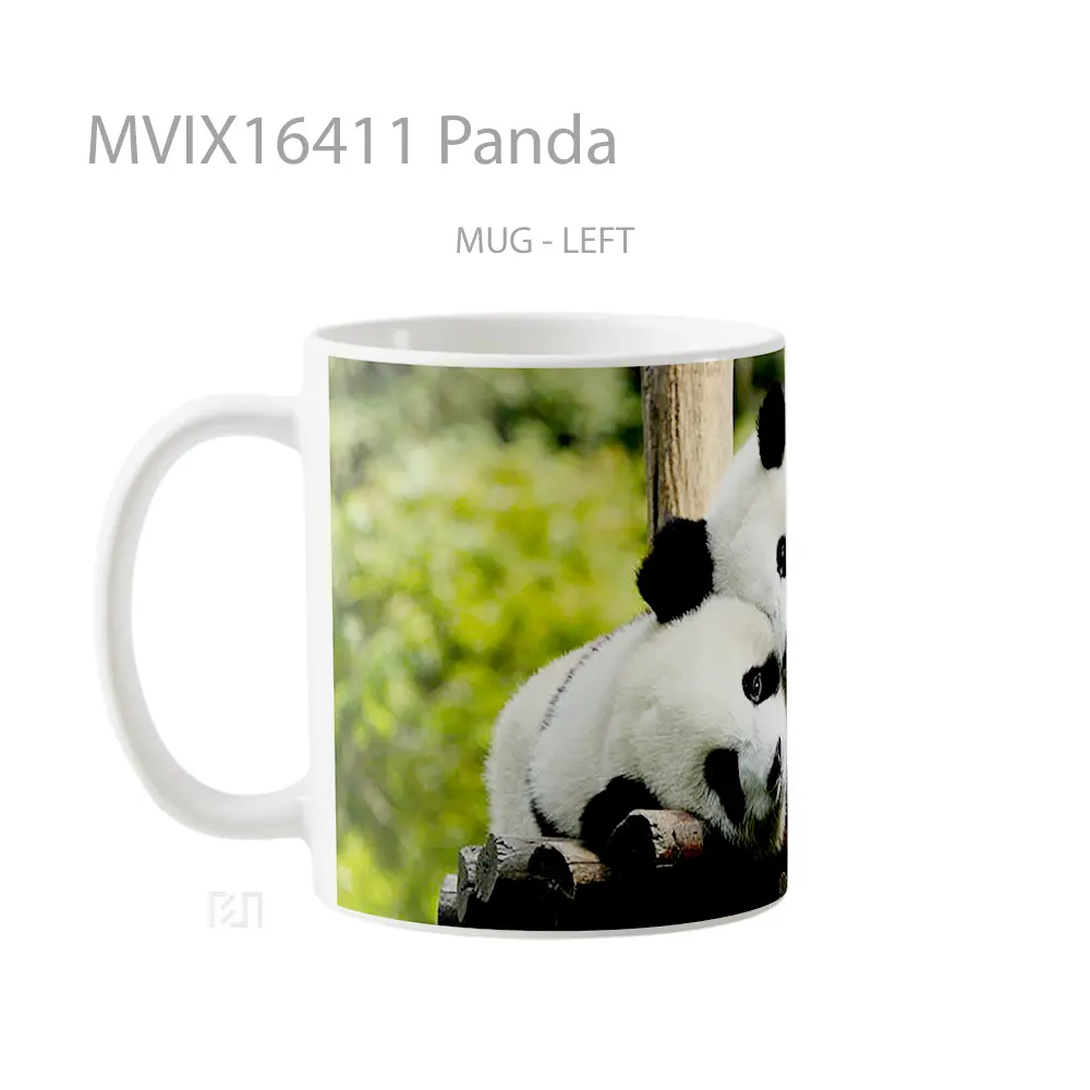 Mug Panda Full Wrap Lanscape - All-side / Desain