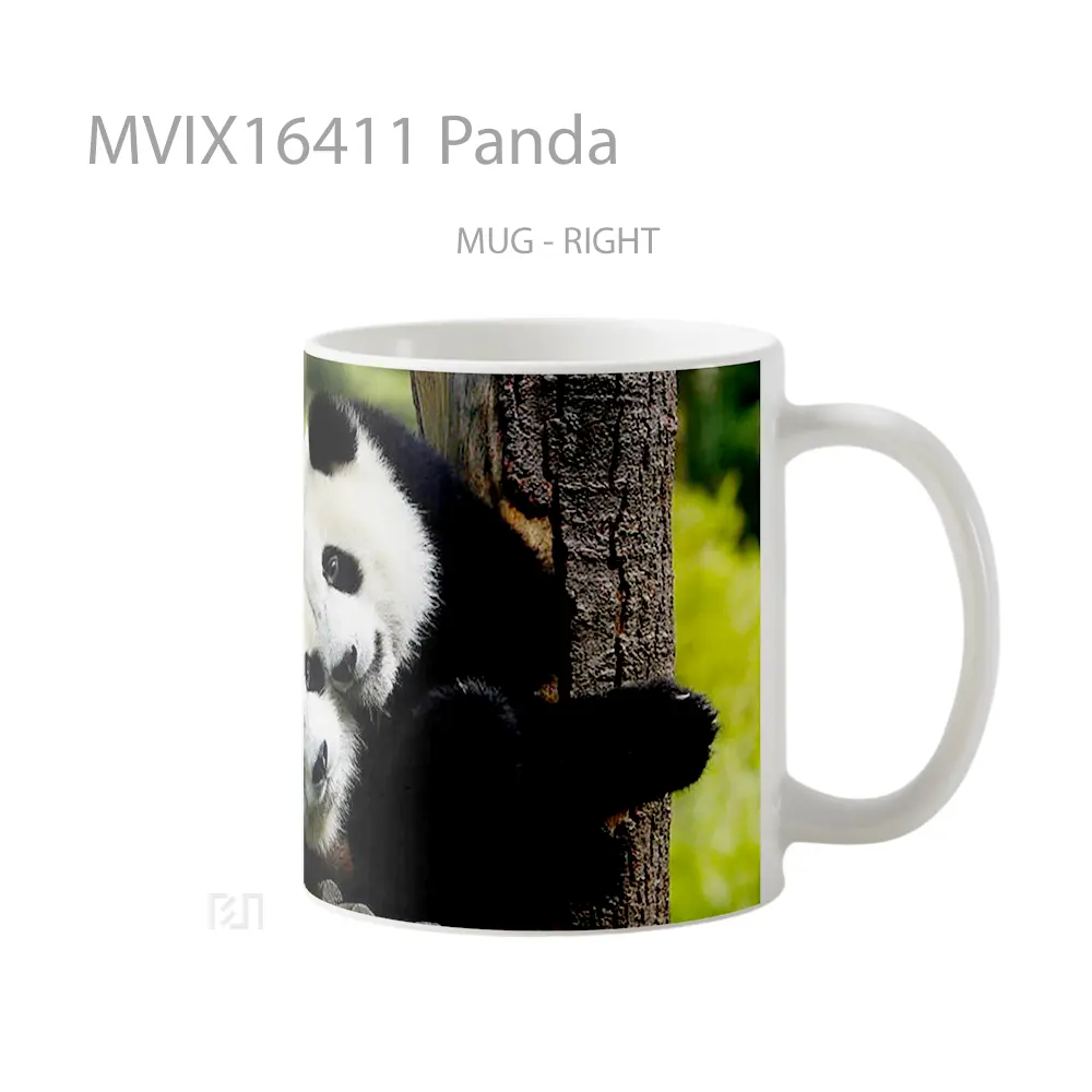 Mug Panda Full Wrap Lanscape - All-side / Desain