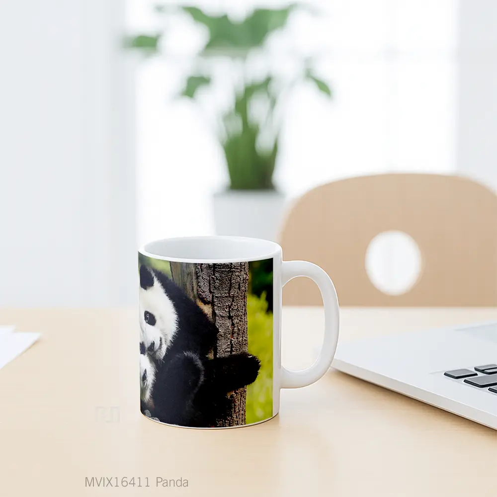 Mug Panda Full Wrap Lanscape - All-side / Desain