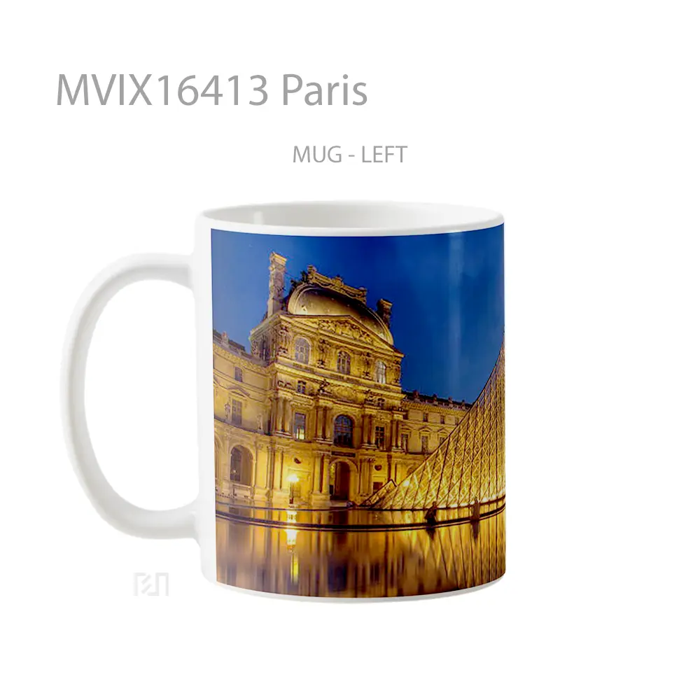 Mug Paris Full Wrap Lanscape - All-side / Desain