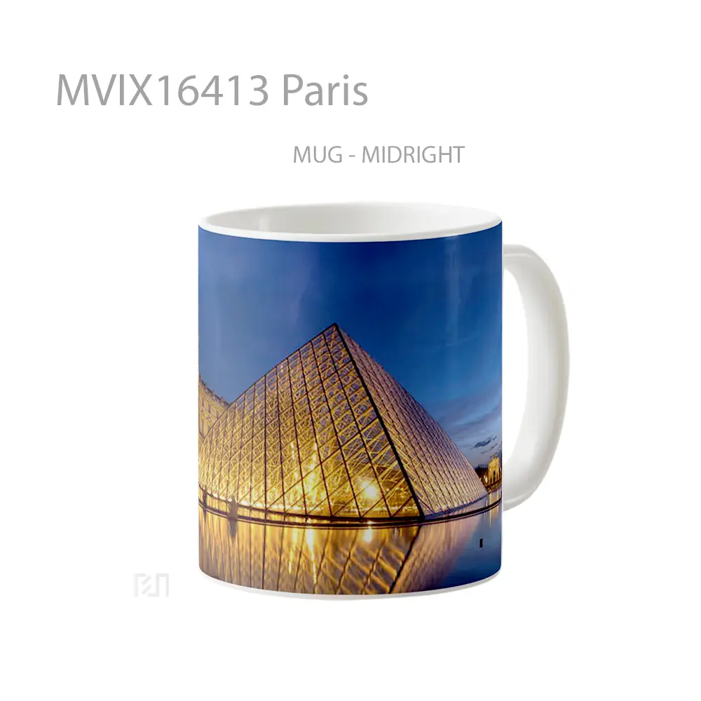 Mug Paris Full Wrap Lanscape - All-side / Desain