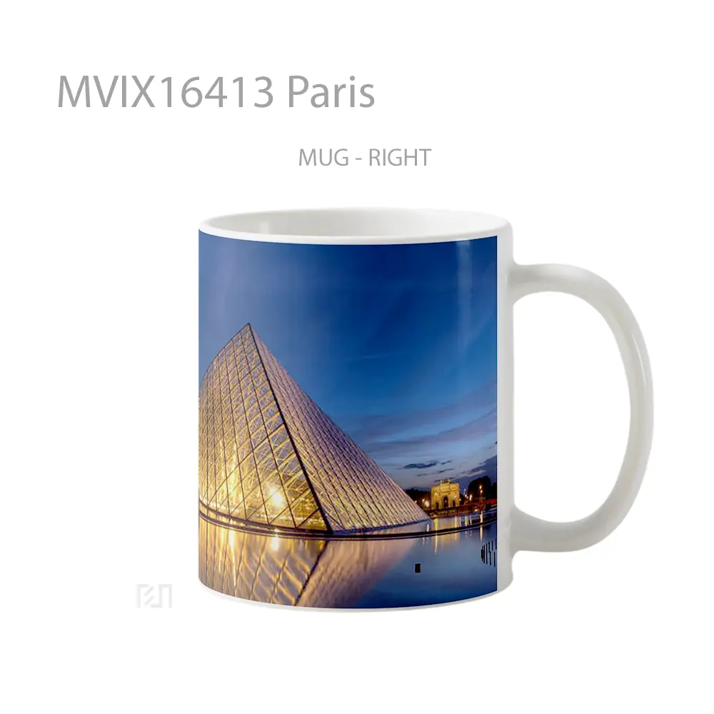 Mug Paris Full Wrap Lanscape - All-side / Desain
