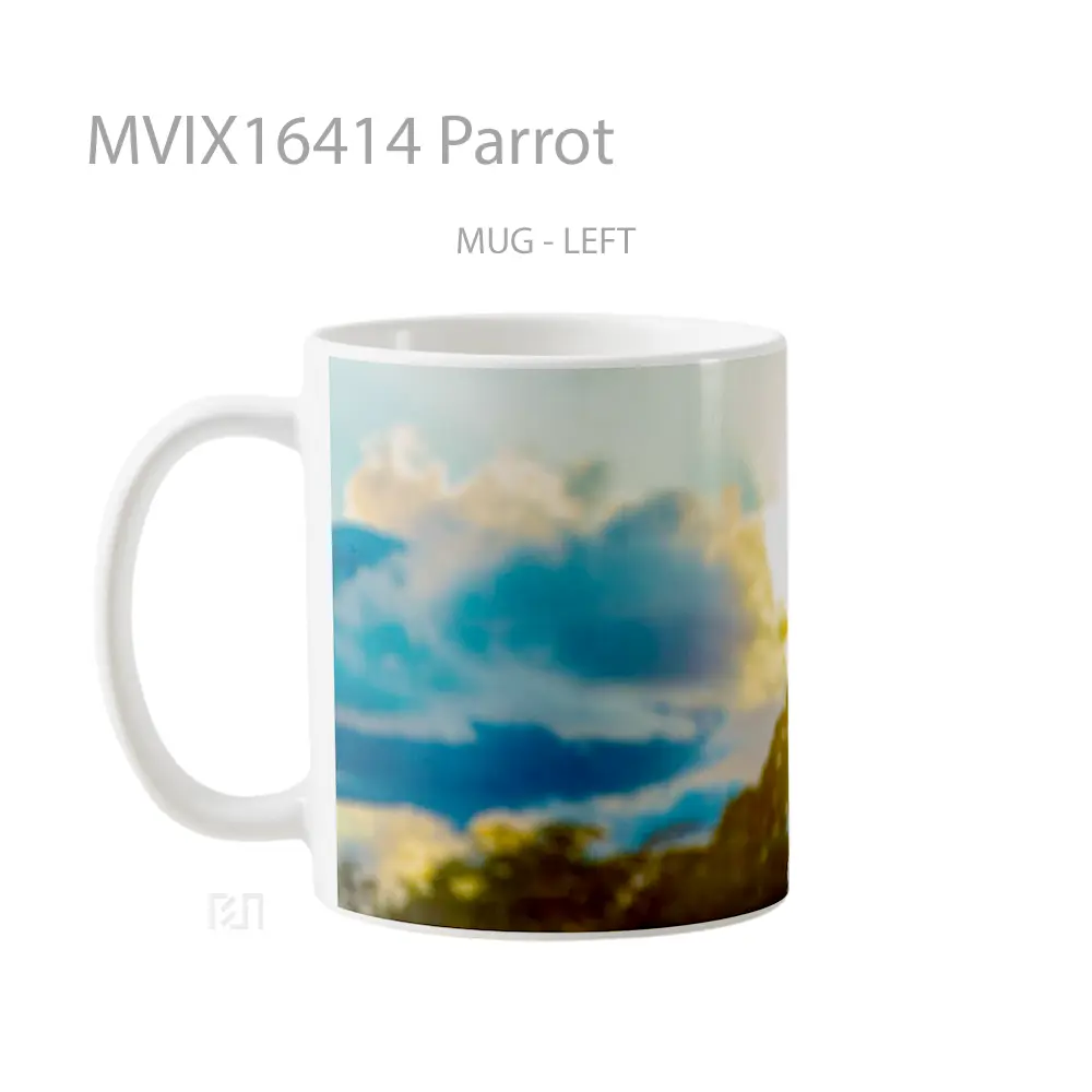 Mug Parrot Full Wrap Lanscape - All-side / Desain